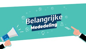 Mededeling per 1 april 2024 Mededeling per 1 april 2024